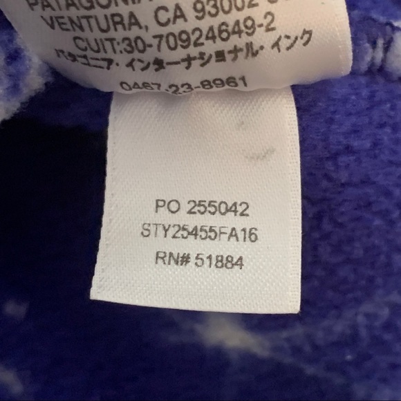 Patagonia Harvest Moon Blue Synchilla Snap-T Small - Picture 7 of 7